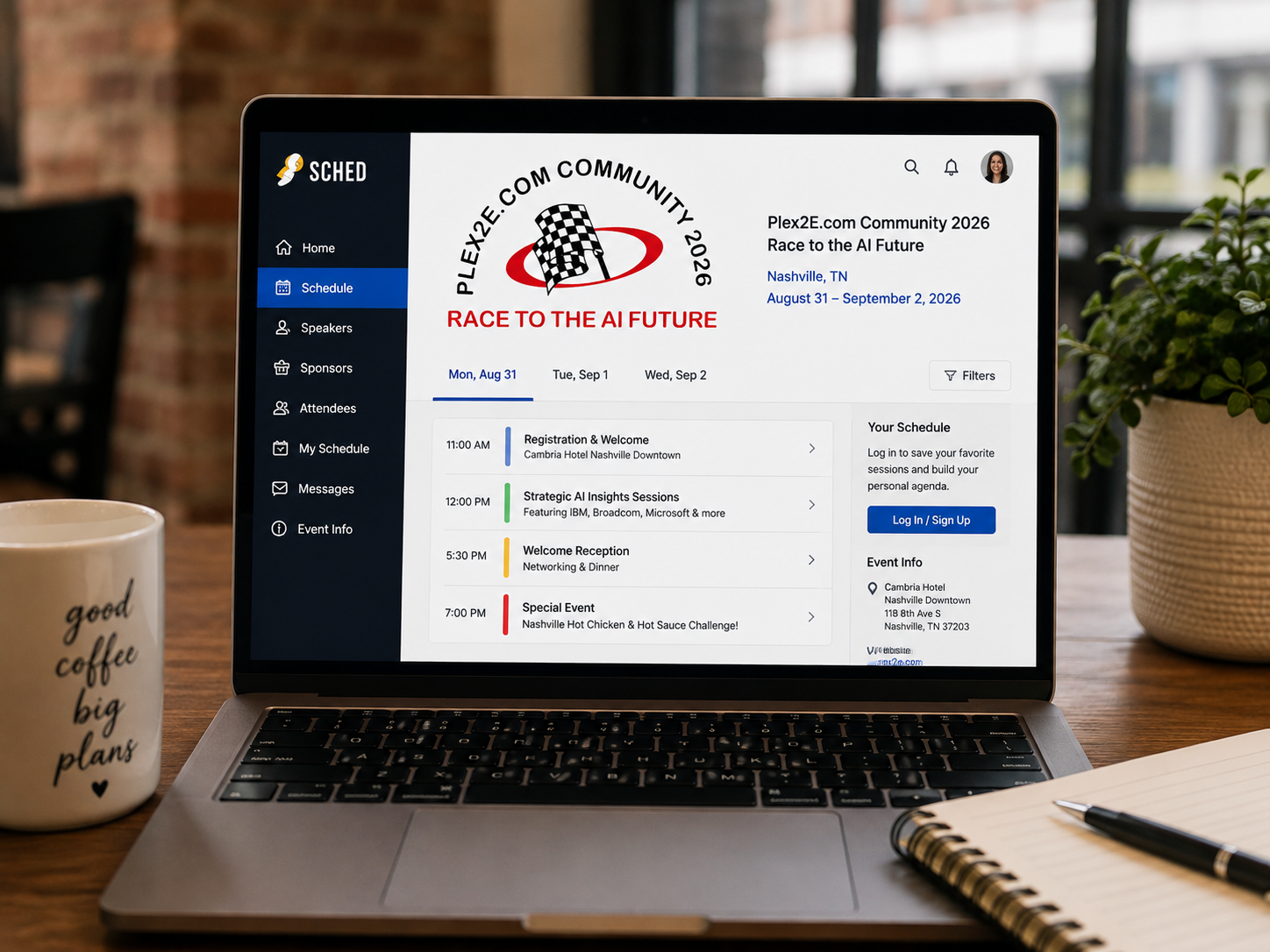 Stay Connected at the Conference with Sched